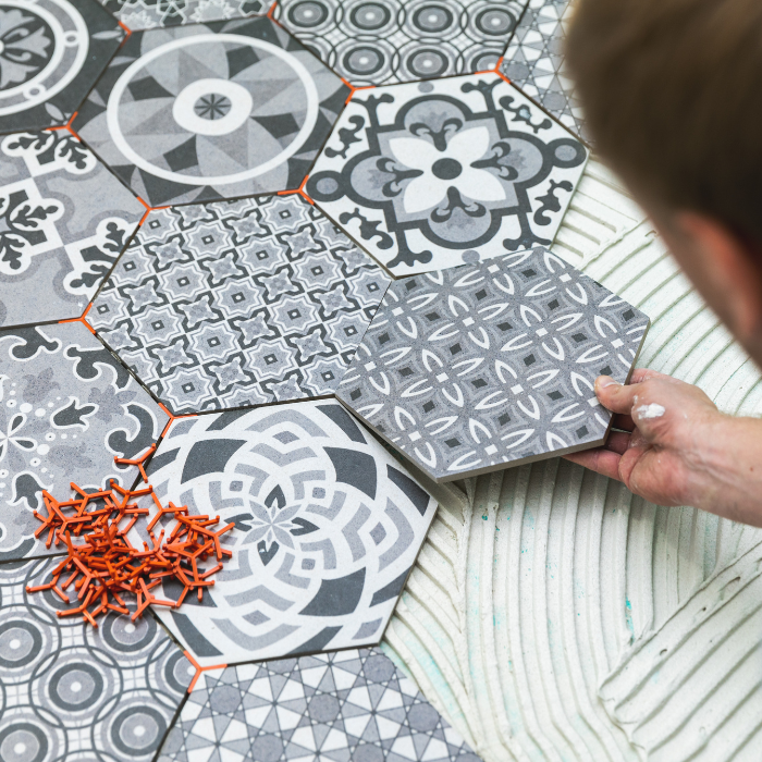 Carreaux de ciment et terre cuite
