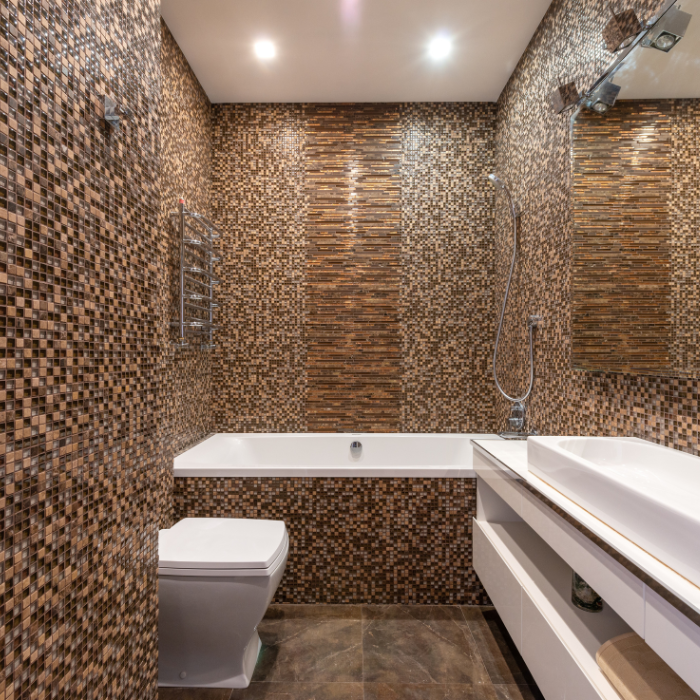 Mosaïque de salle de bain