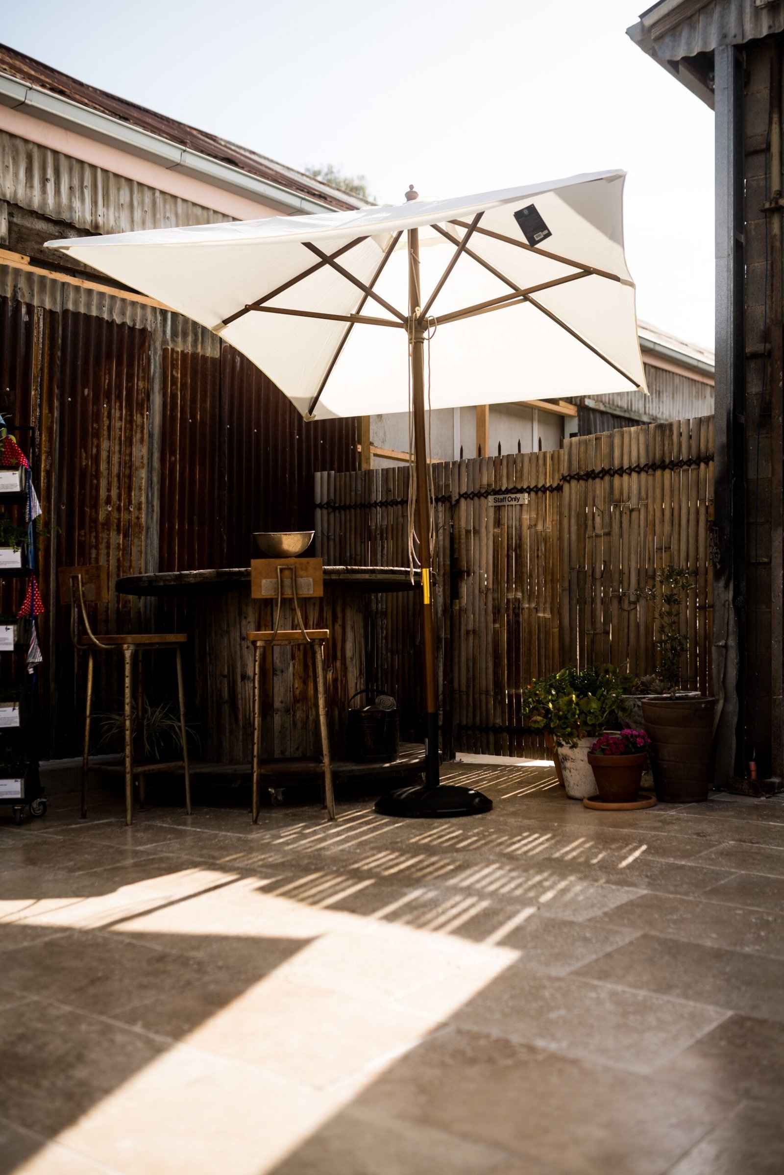 Terrasse en travertin